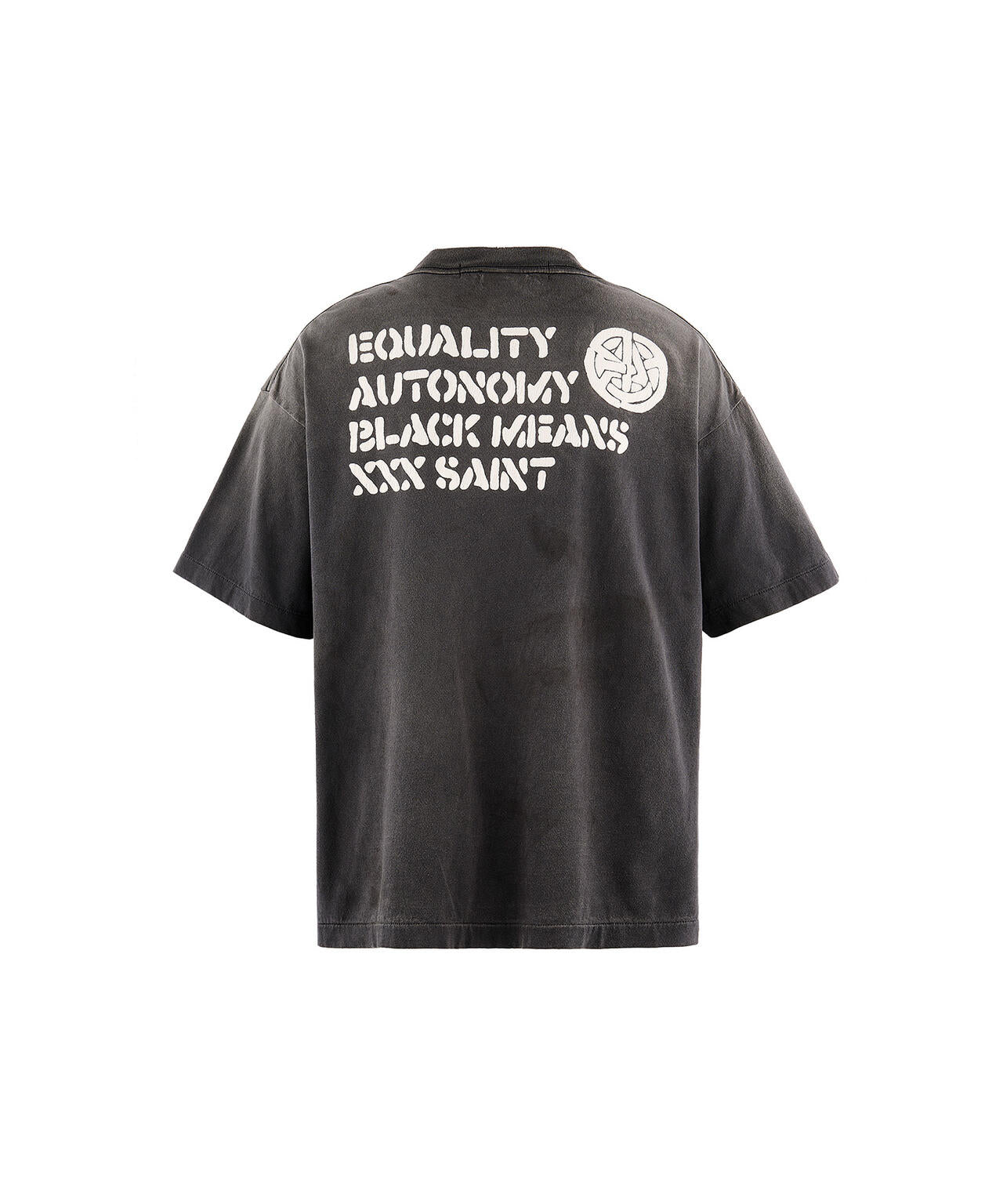 SAINT MICHAEL/セントマイケル/BKM_SS T-SHIRT/PEACE/BLACK | ROYAL