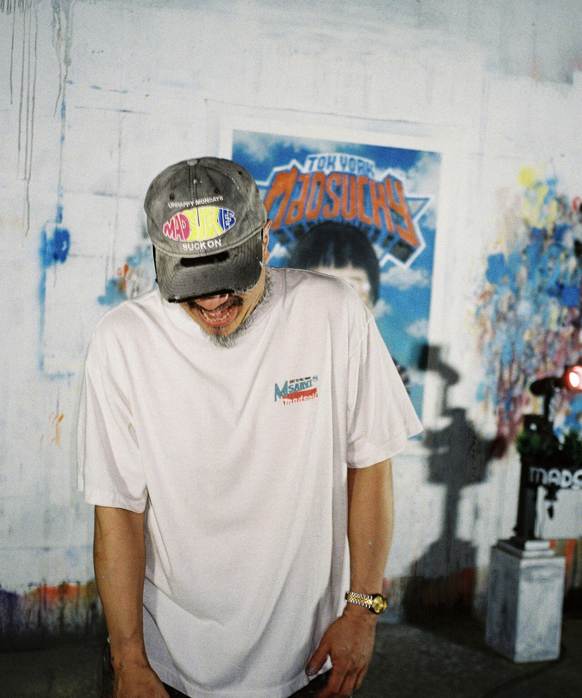 SAINT MICHAEL/セントマイケル/MDS_SS T-SHIRT/SCREWDRIVER/WHITE