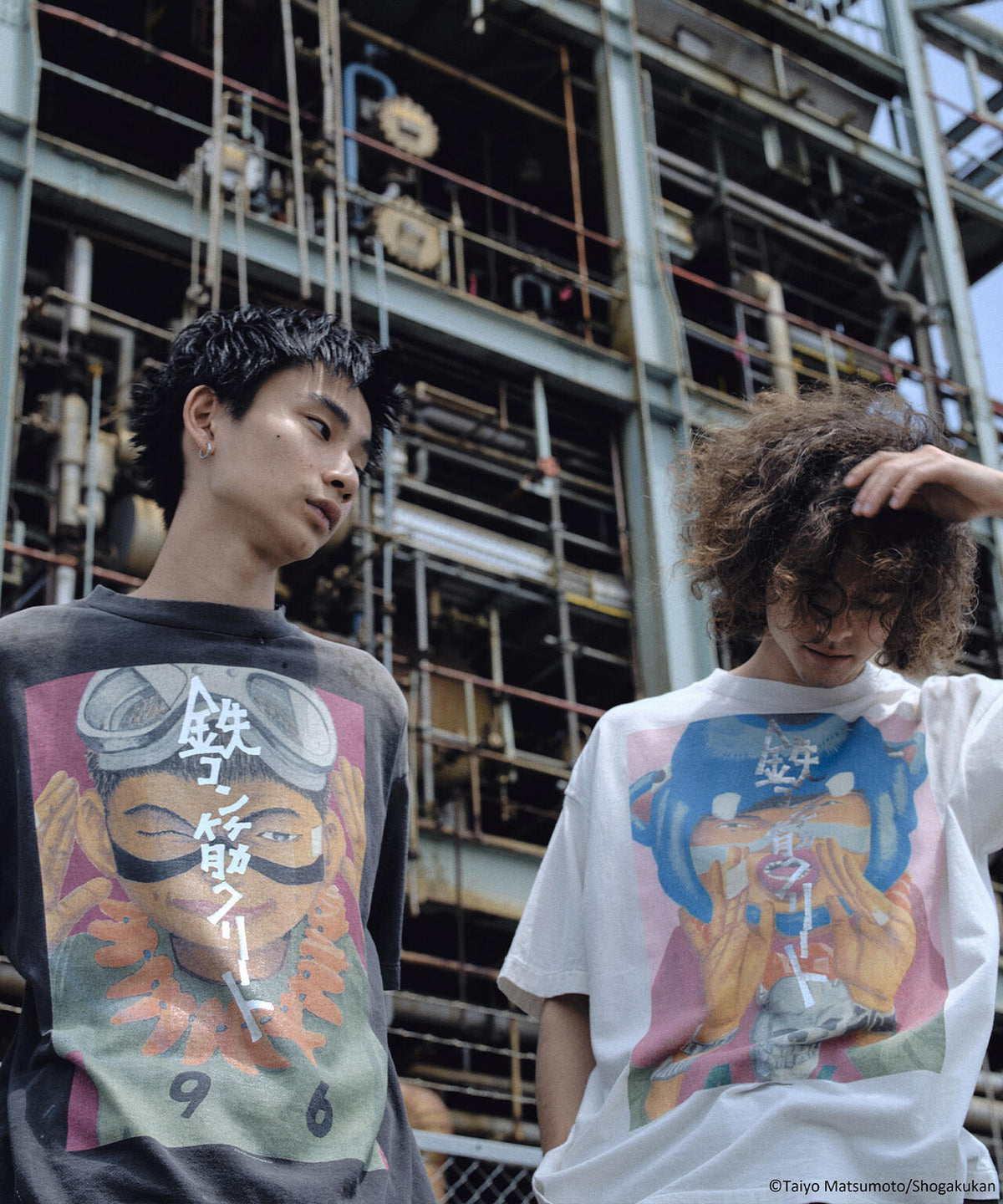 SAINT MICHAEL/セントマイケル/鉄コン筋クリート_SS T-SHIRT/KURO