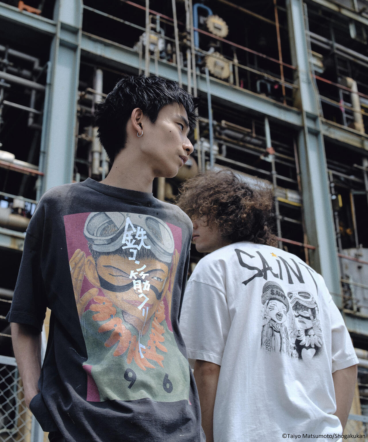 SAINT MICHAEL/セントマイケル/鉄コン筋クリート_SS T-SHIRT/KURO