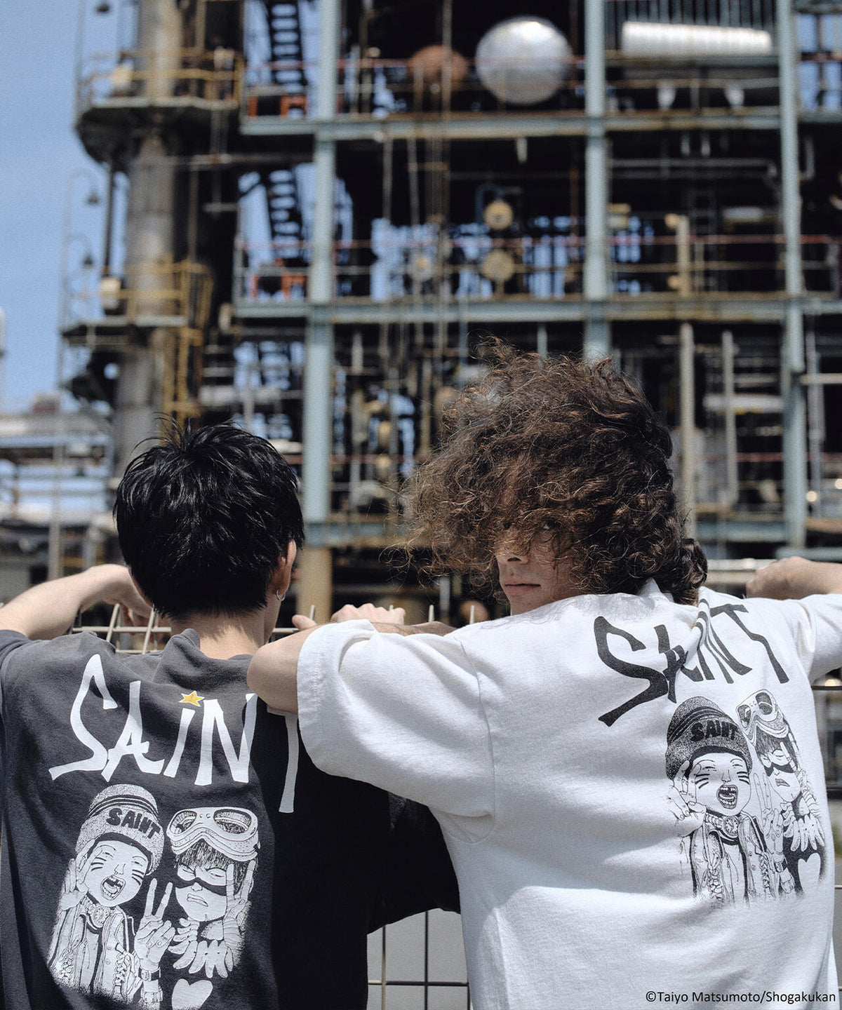 SAINT MICHAEL/セントマイケル/鉄コン筋クリート_SS T-SHIRT/KURO