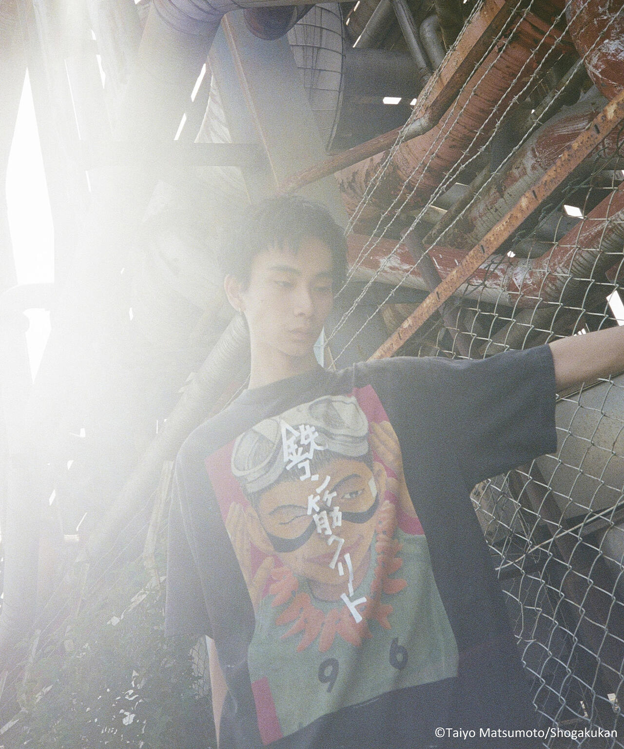 SAINT MICHAEL/セントマイケル/鉄コン筋クリート_SS T-SHIRT/KURO