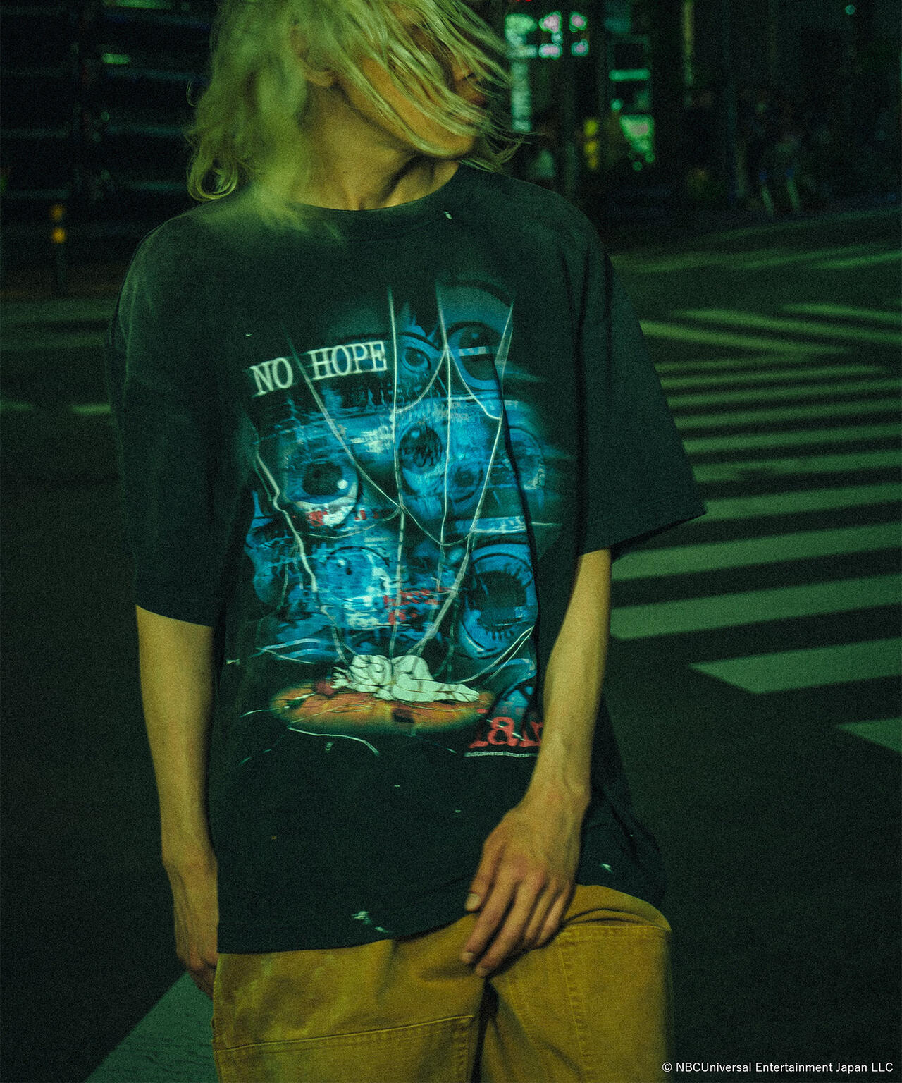 SAINT MICHAEL/セントマイケル/LAIN_SS T-SHIRT/NO HOPE/BLACK