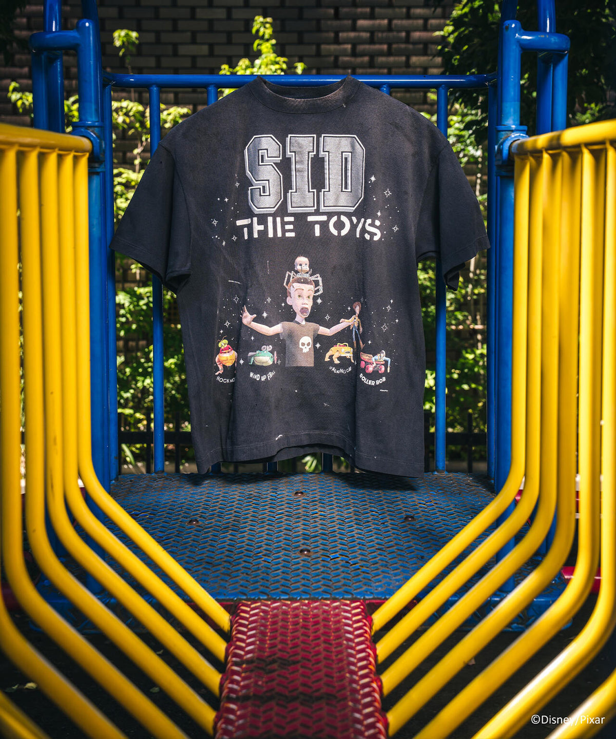 SAINT MICHAEL/セントマイケル/PIXAR_SS T-SHIRT/SID/BLACK