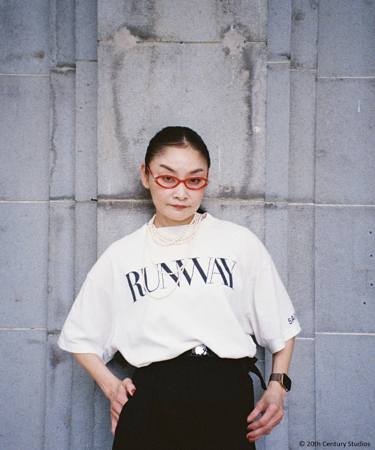 SAINT MICHAEL/セントマイケル/TDWP_SS TEE/RUNWAY/WHITE | ROYAL