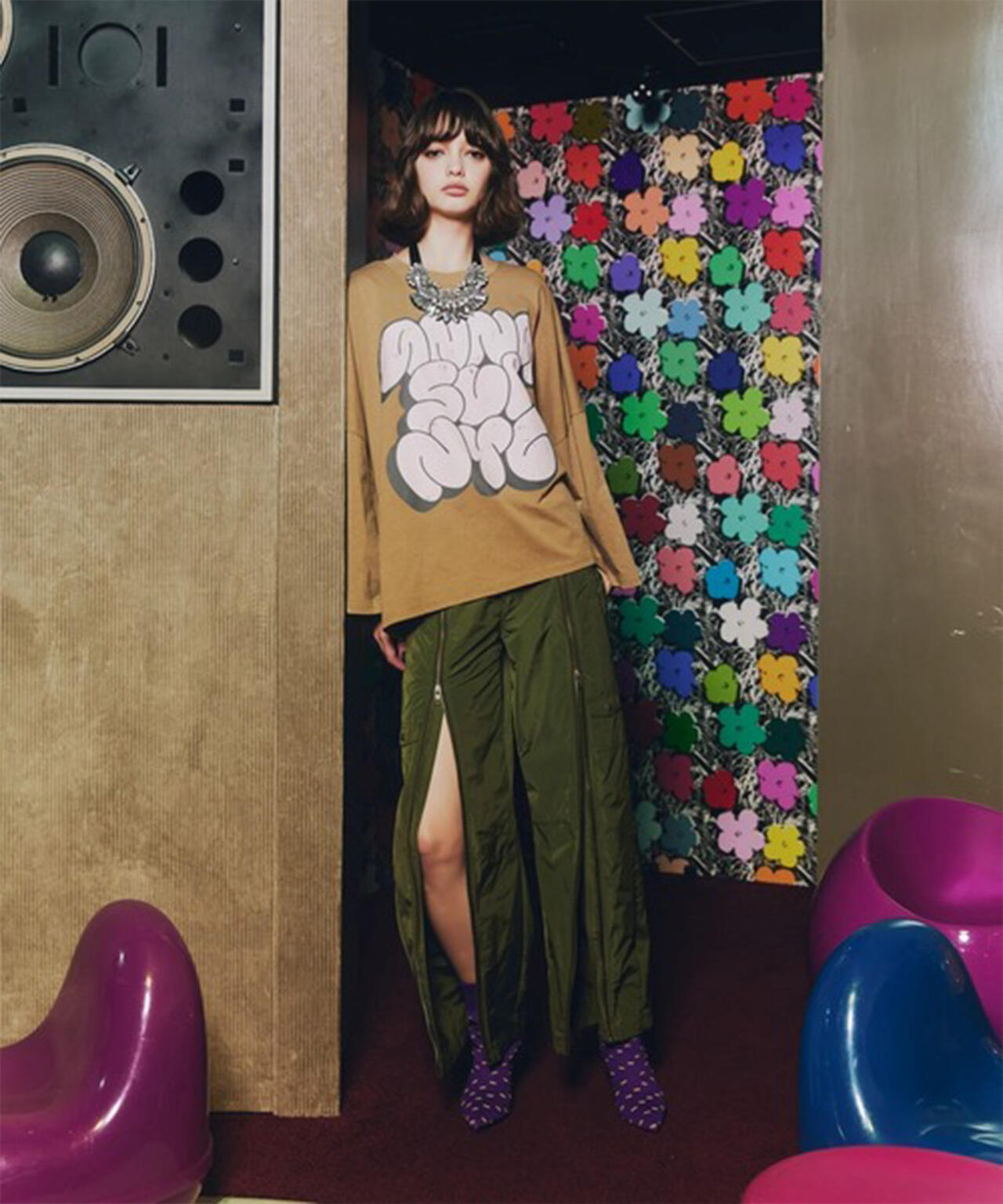 anna sui nyc/アナ スイ エヌワイシー/GRAFFITI BIG Tシャツ