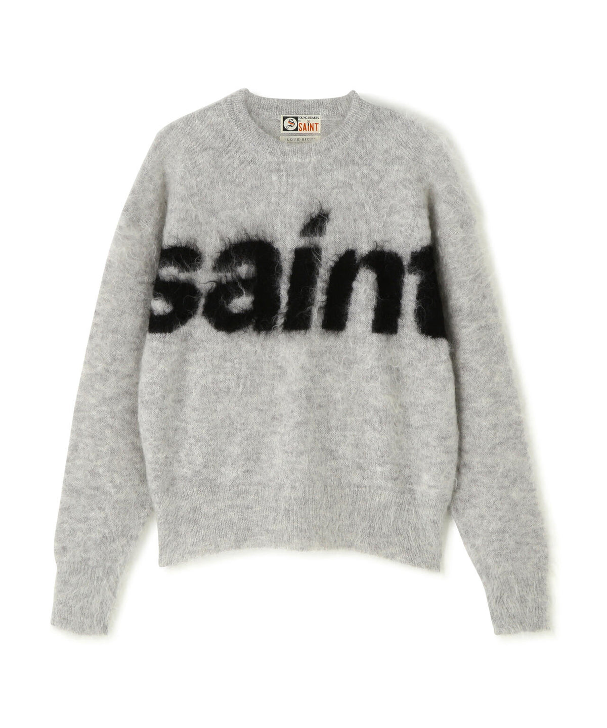 SAINT MICHAEL/セントマイケル/MOHAIR CREW KNIT/SAINT/GRAY