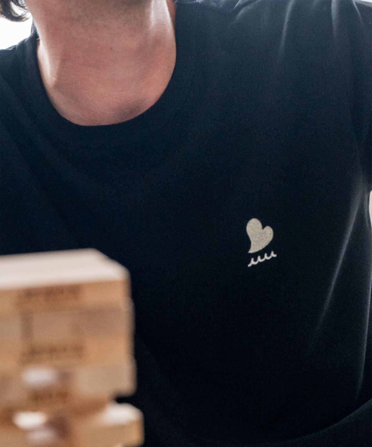 muta MARINE/ムータ マリン/One Point Heart Knit Sewn