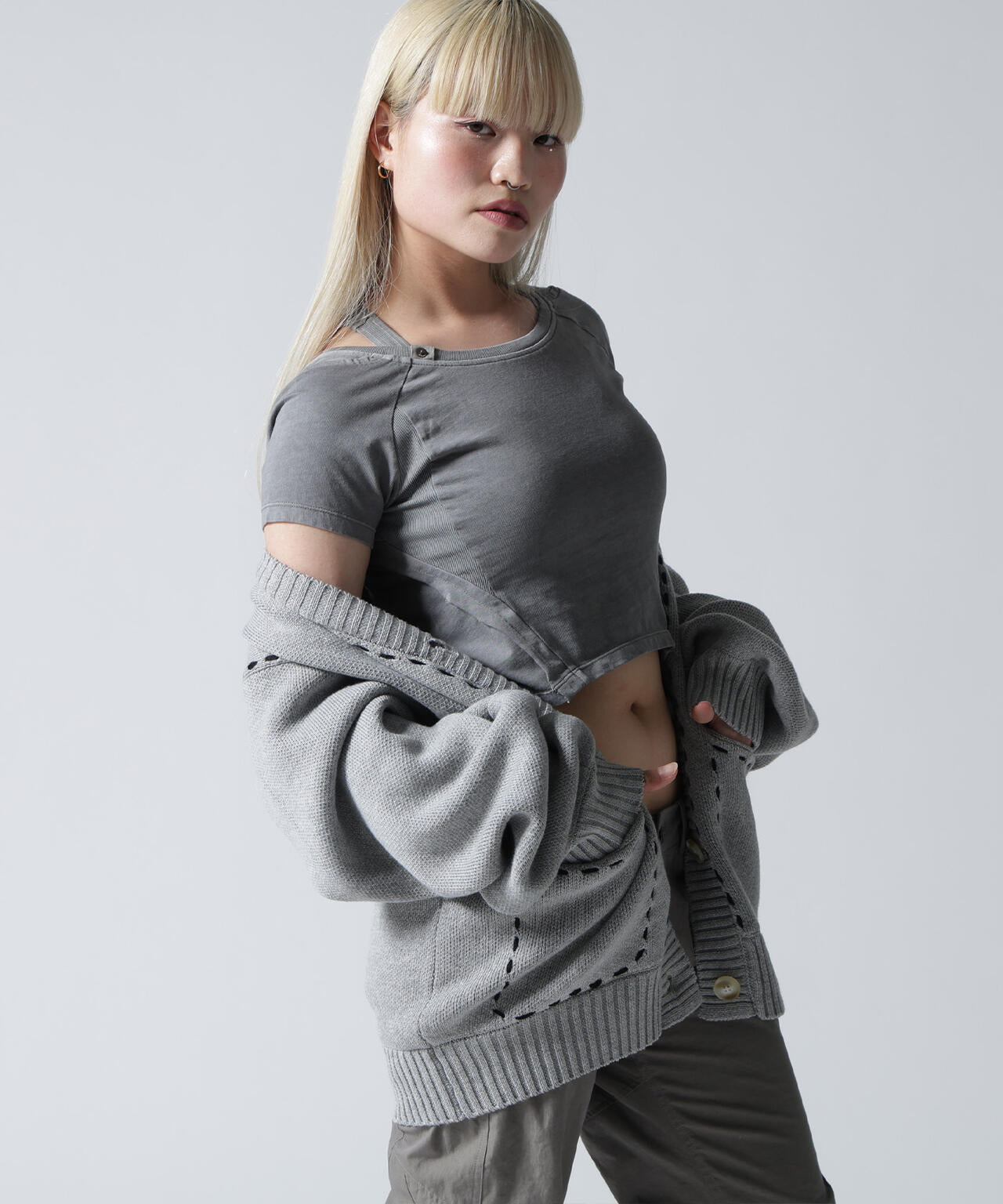 FR(13)NDS/フレンズ/STITCH KNIT CARDIGAN