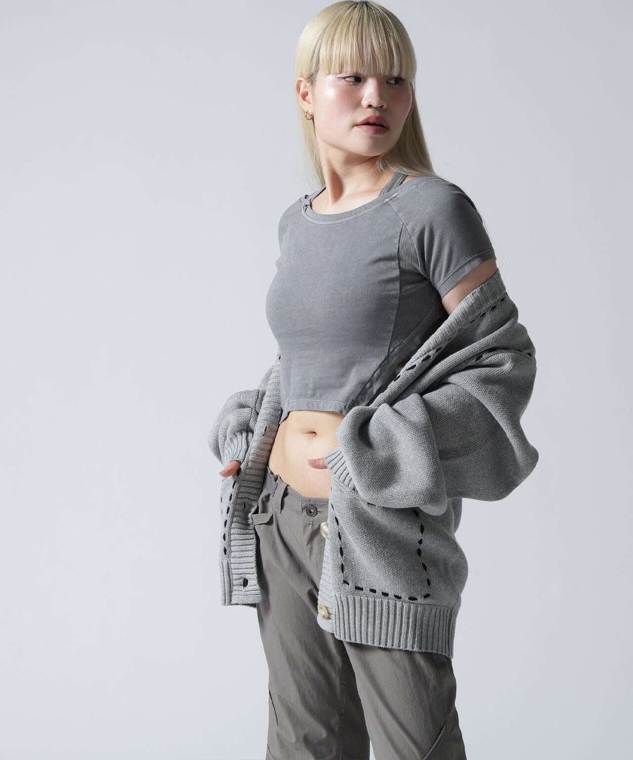 FR(13)NDS/フレンズ/STITCH KNIT CARDIGAN