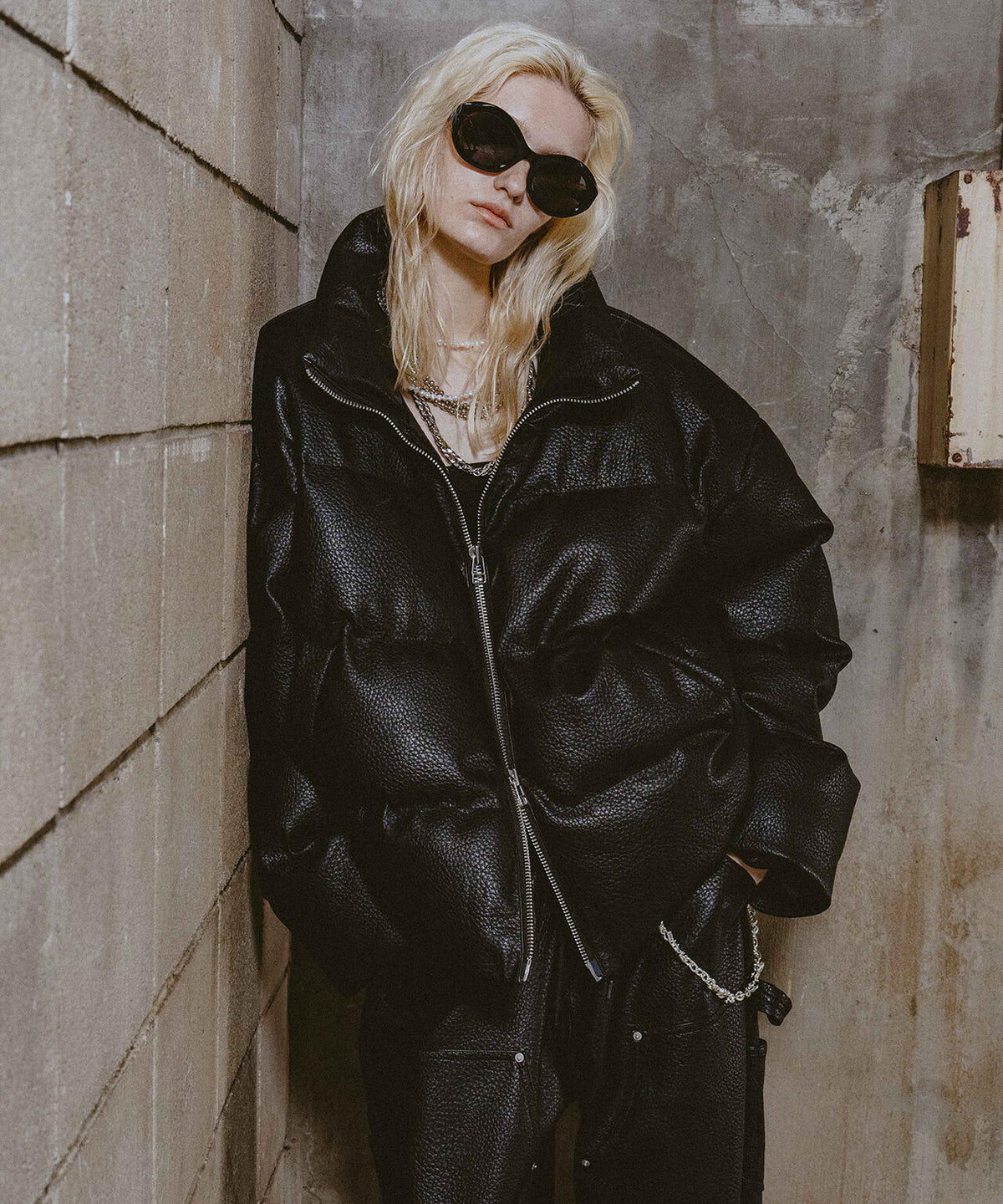 FR(13)NDS/フレンズ/STAND BLOUSON PU LEATHER