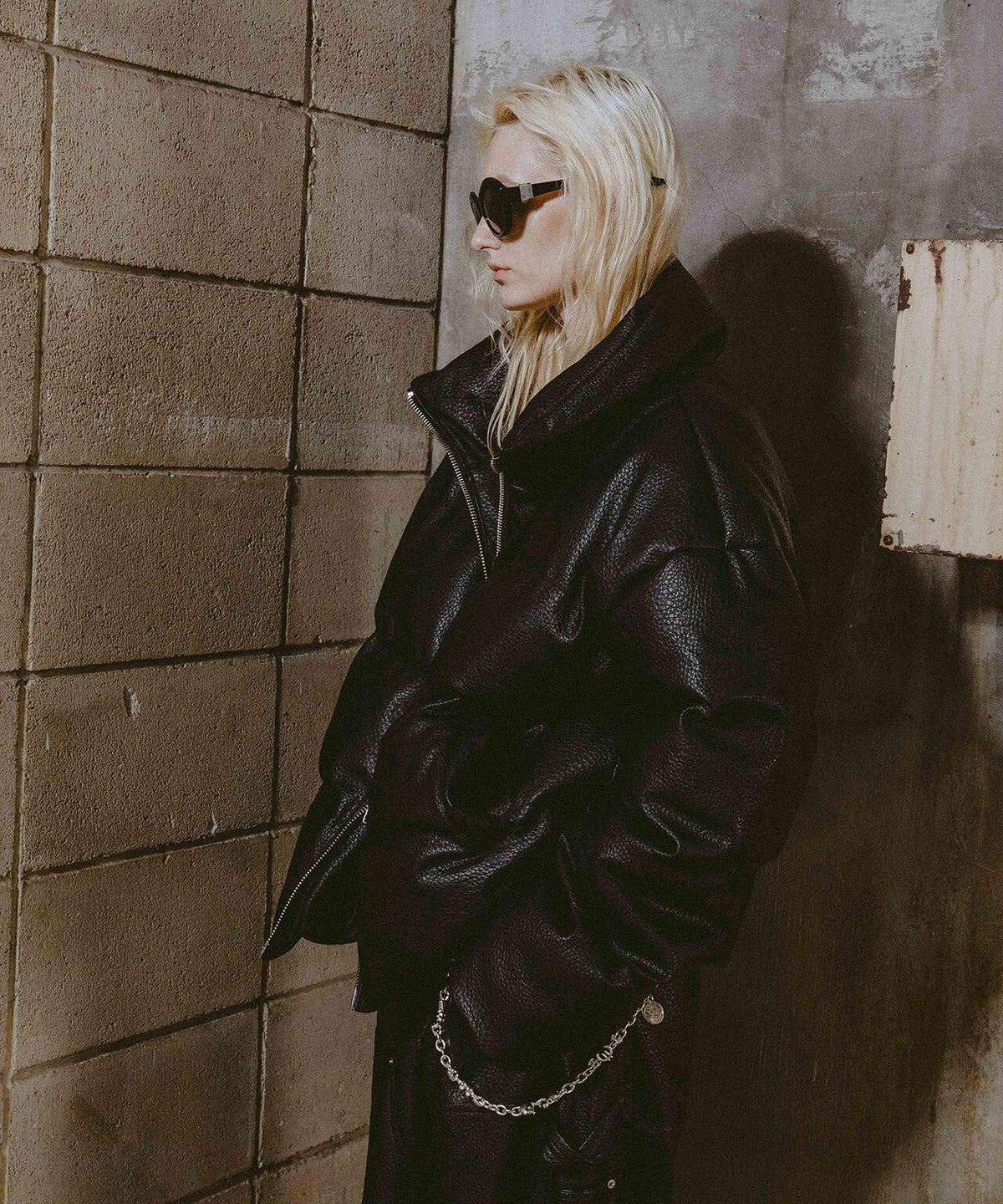 FR(13)NDS/フレンズ/STAND BLOUSON PU LEATHER