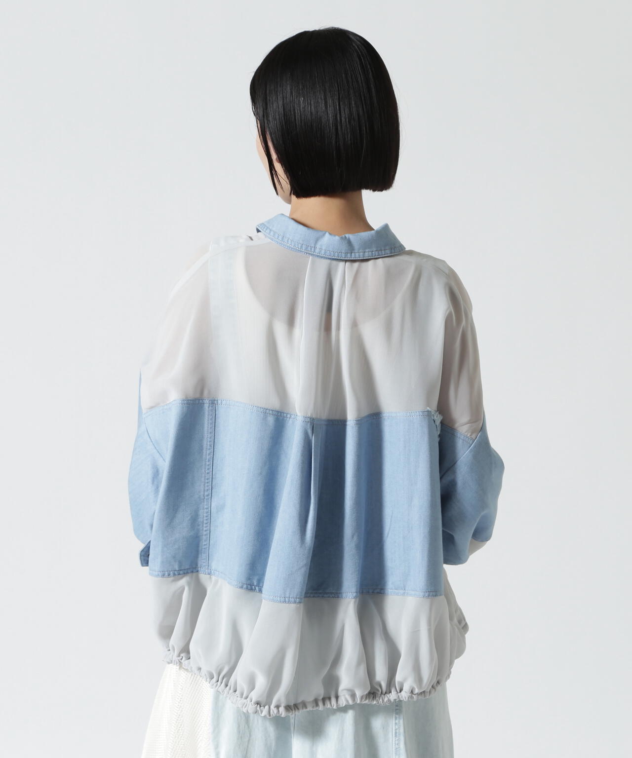 AULA AILA/アウラアイラ/DENIM COMBINATION BLOUSON | ROYAL FLASH