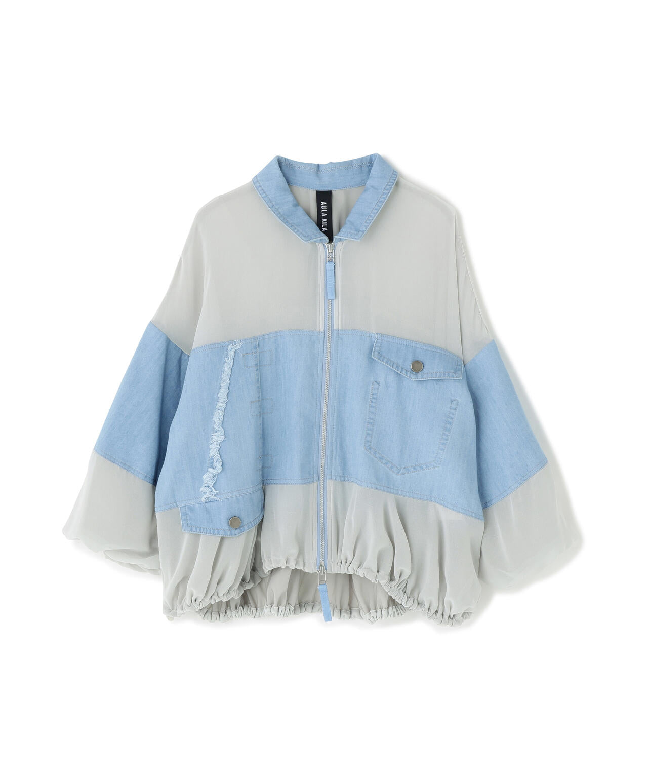 AULA AILA/アウラアイラ/DENIM COMBINATION BLOUSON | ROYAL FLASH