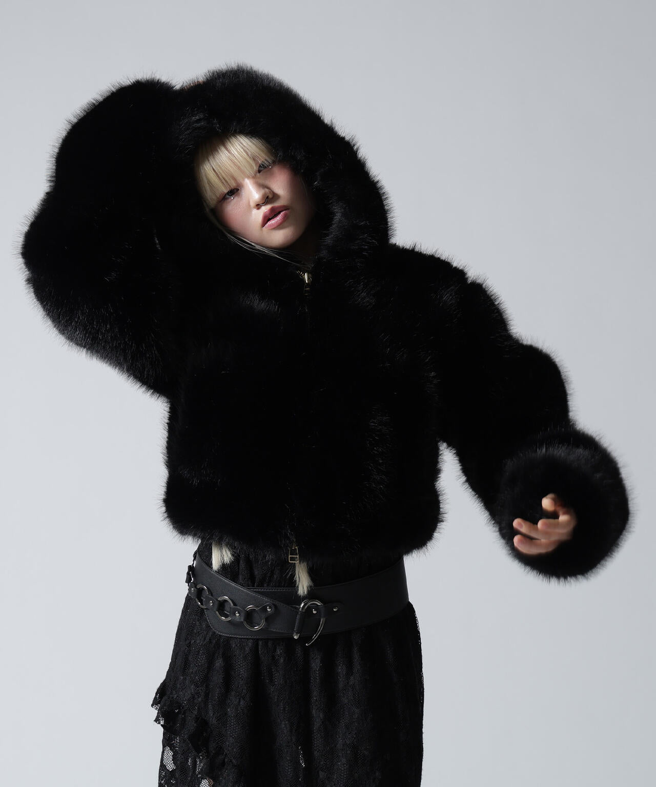FR(13)NDS/フレンズ/ECO FUR HOOD BZ