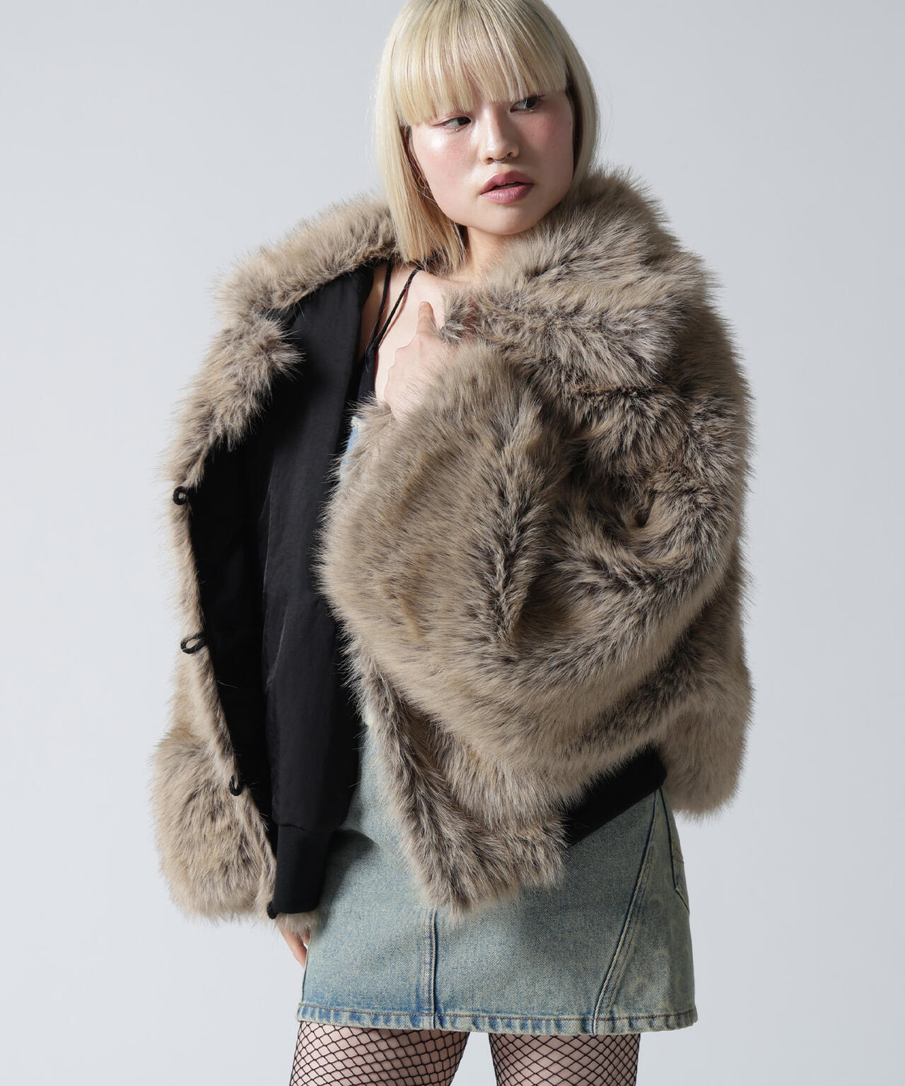 FR(13)NDS/フレンズ/REVERSIBLE FUR NYLON BLOUSON