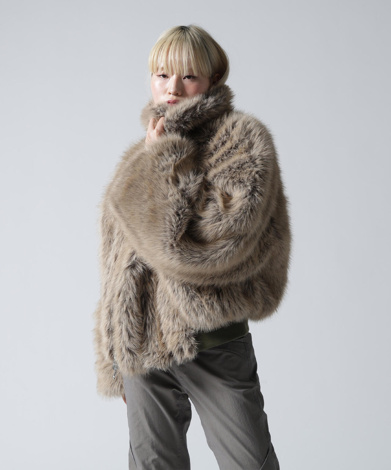 FR(13)NDS/フレンズ/REVERSIBLE FUR NYLON BLOUSON