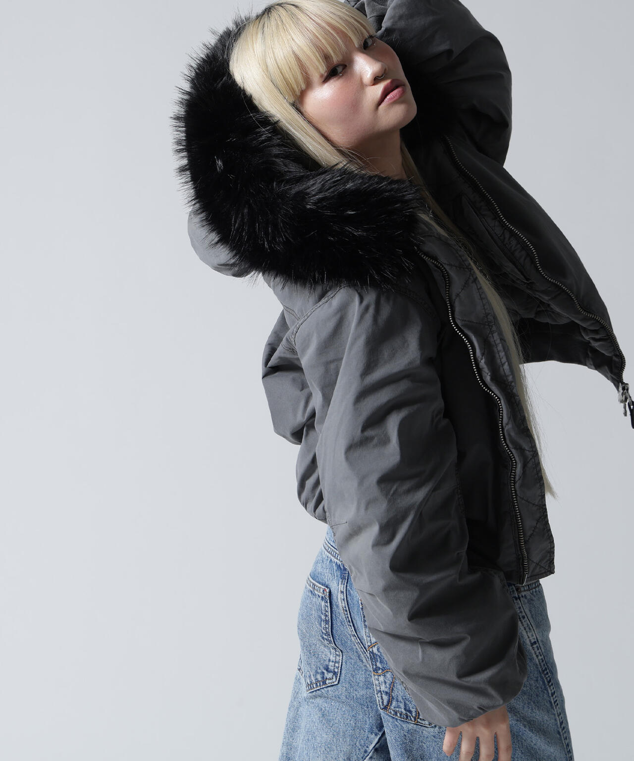 FR(13)NDS/フレンズ/COTTON NYLON FUR BLOUSON