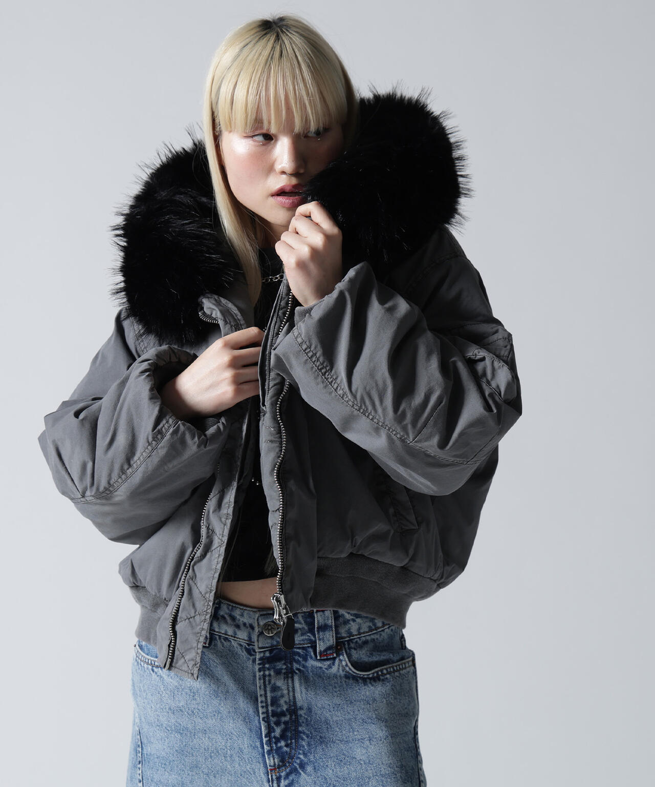 FR(13)NDS/フレンズ/COTTON NYLON FUR BLOUSON