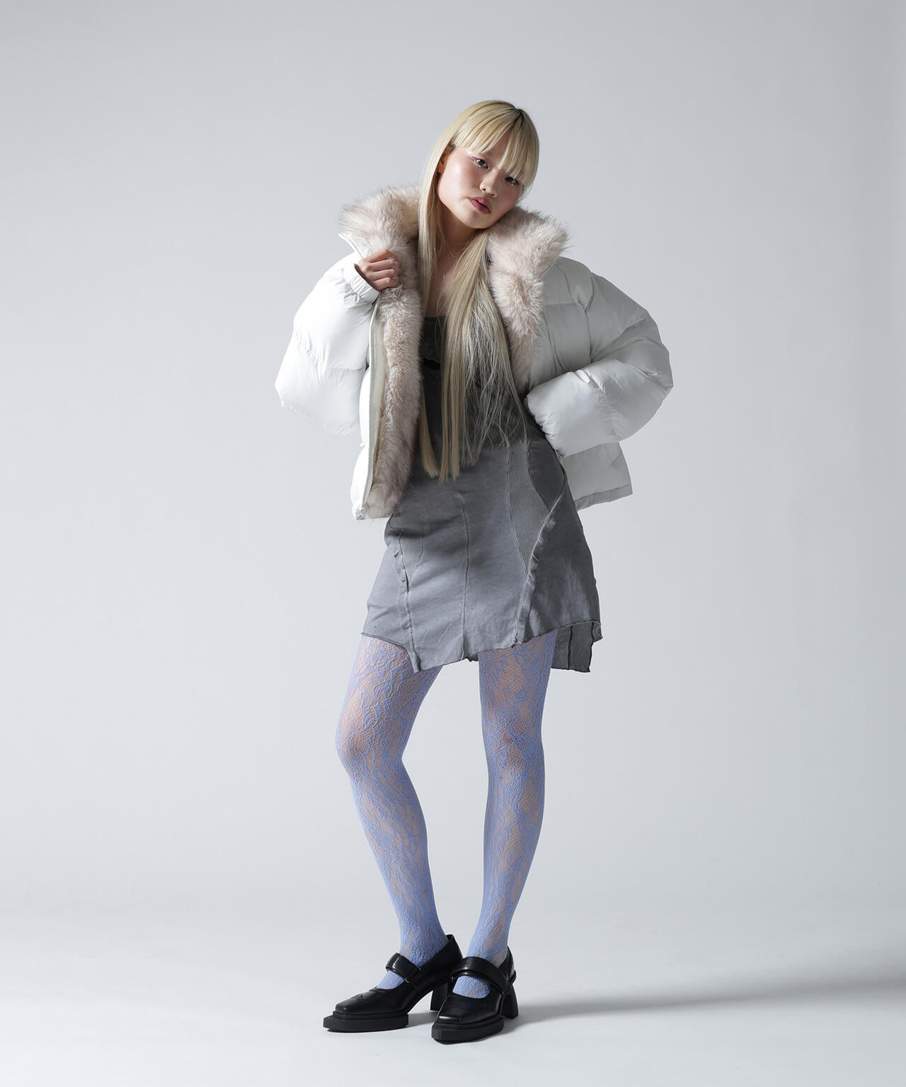 FR(13)NDS/フレンズ/NYLON FUR STAND BLOUSON