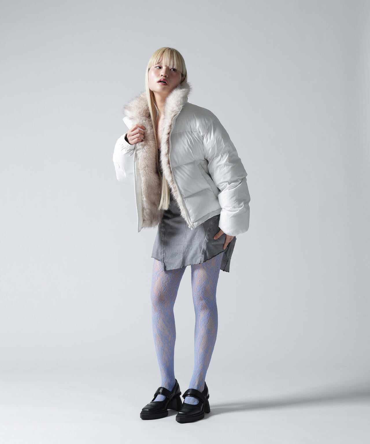 FR(13)NDS/フレンズ/NYLON FUR STAND BLOUSON