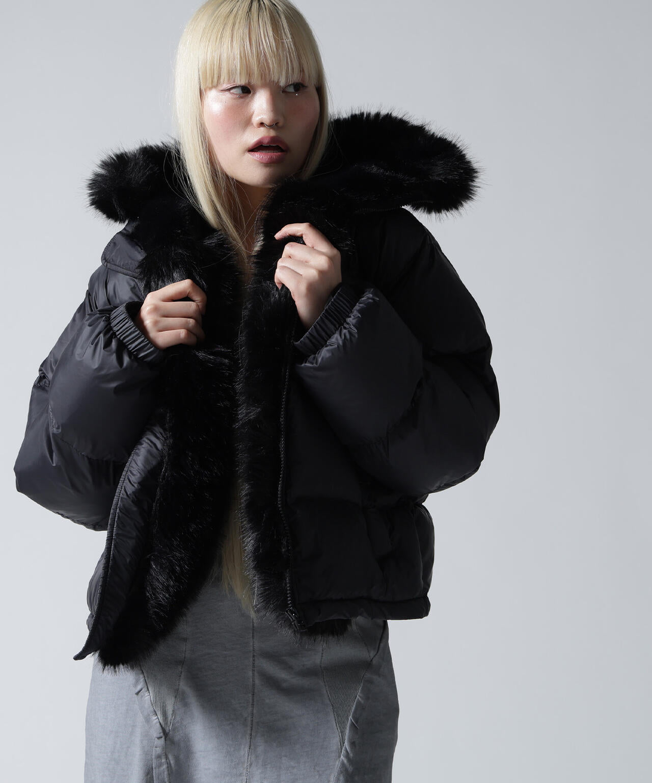 FR(13)NDS/フレンズ/NYLON FUR HOOD BLOUSON