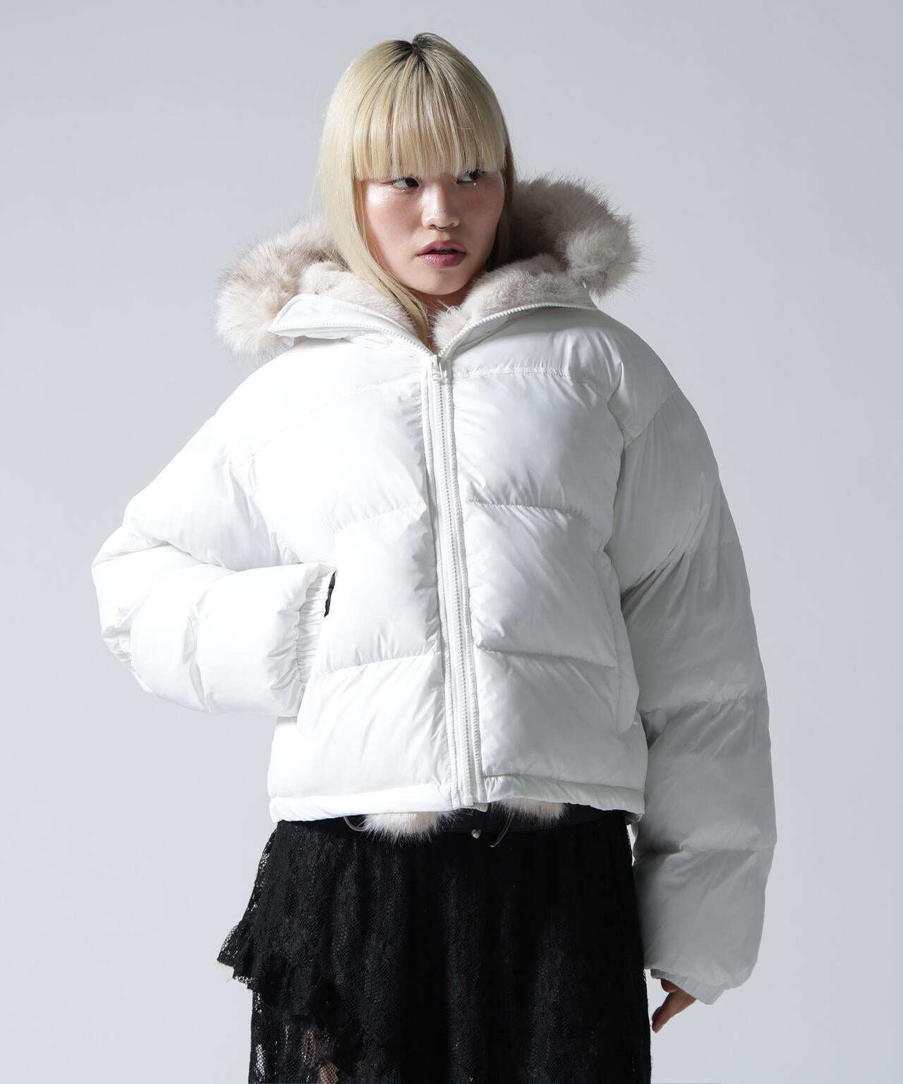 FR(13)NDS/フレンズ/NYLON FUR HOOD BLOUSON