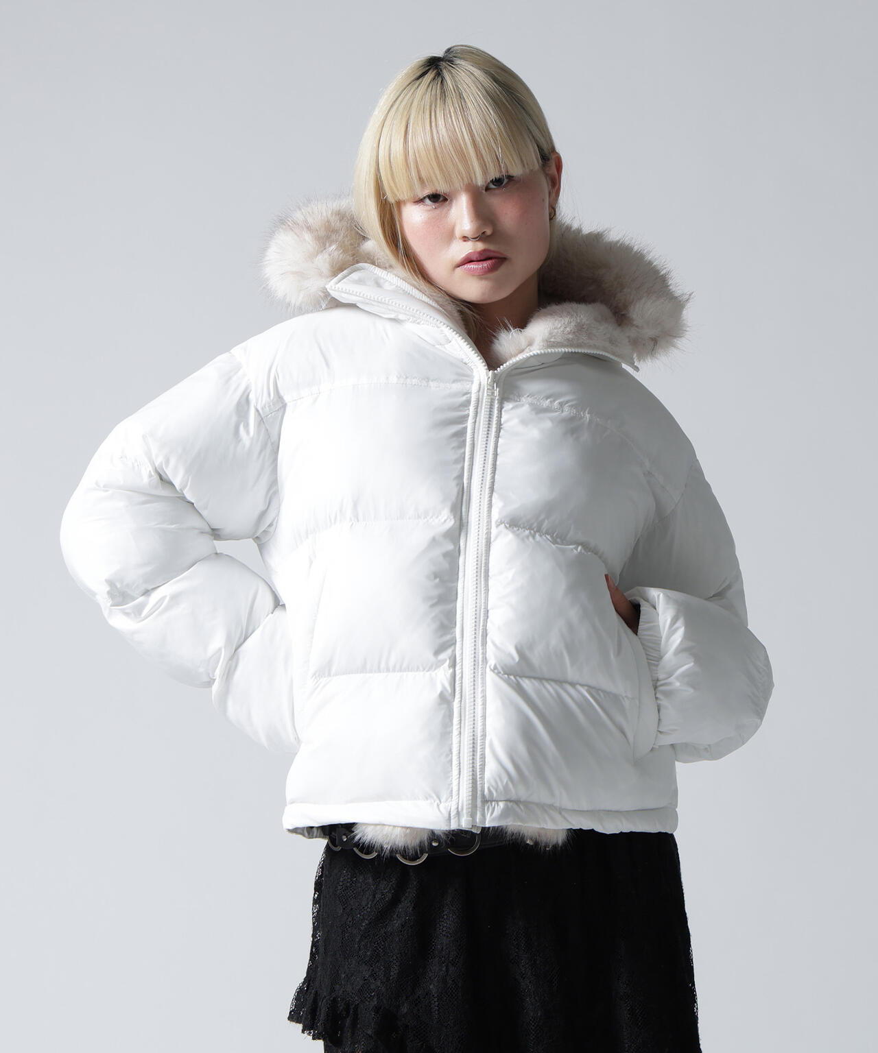 FR(13)NDS/フレンズ/NYLON FUR HOOD BLOUSON