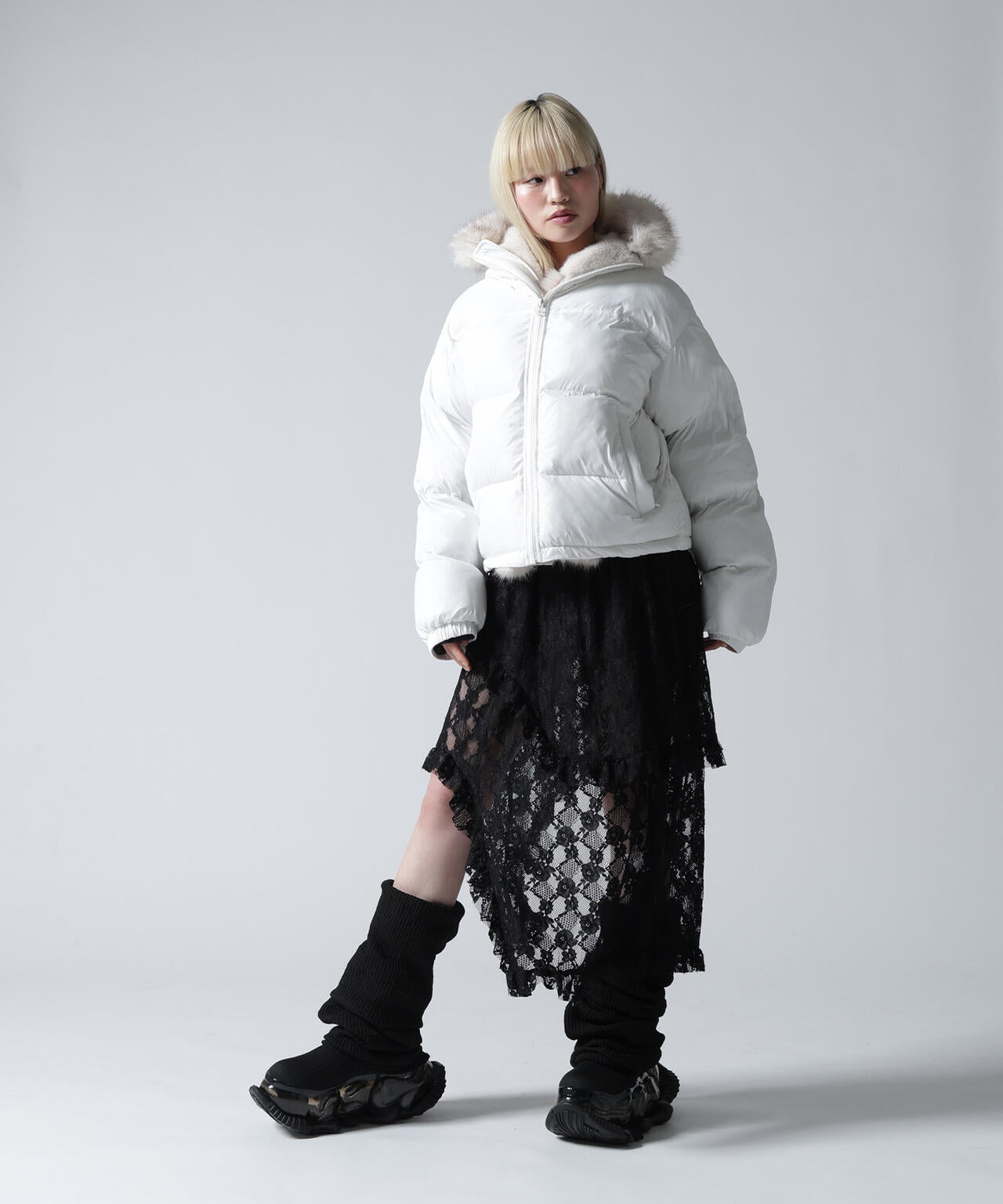 FR(13)NDS/フレンズ/NYLON FUR HOOD BLOUSON