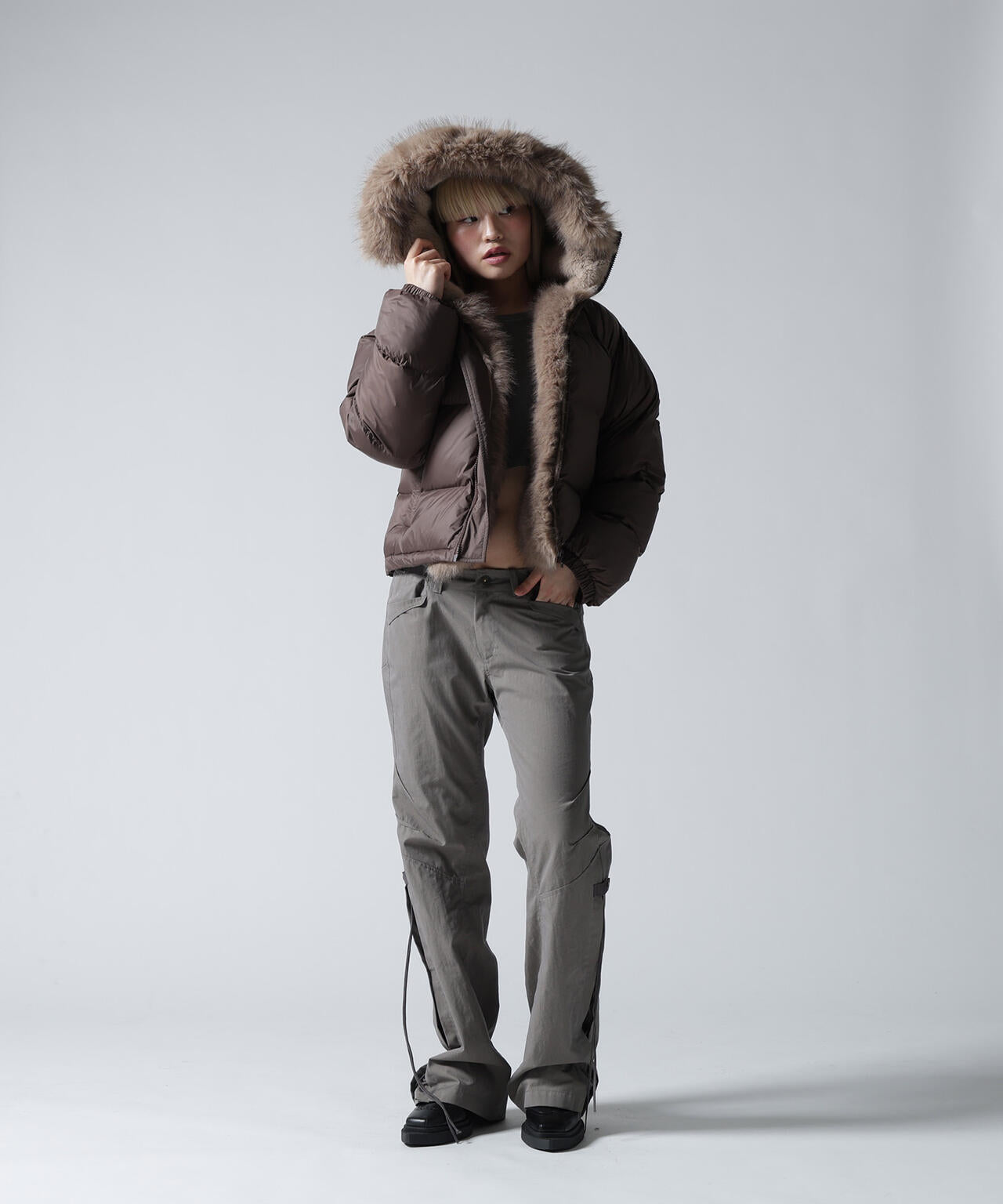 FR(13)NDS/フレンズ/NYLON FUR HOOD BLOUSON