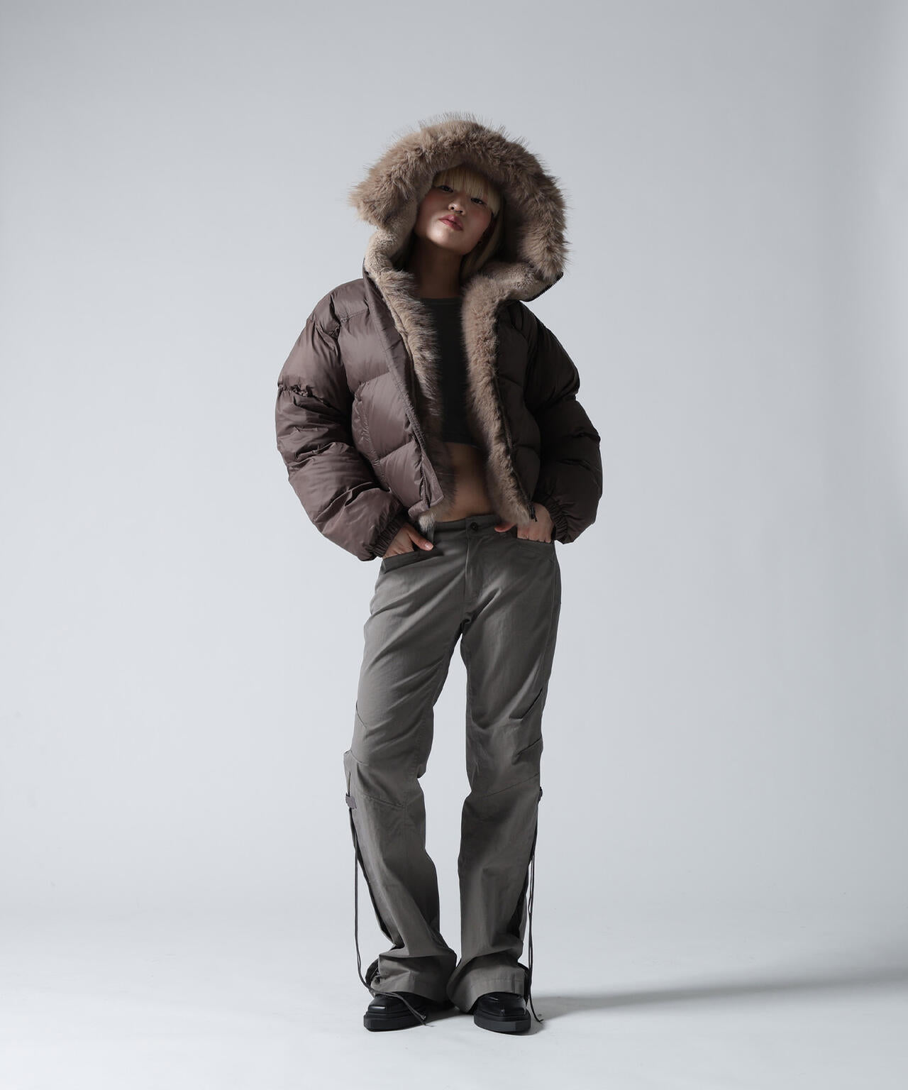 FR(13)NDS/フレンズ/NYLON FUR HOOD BLOUSON