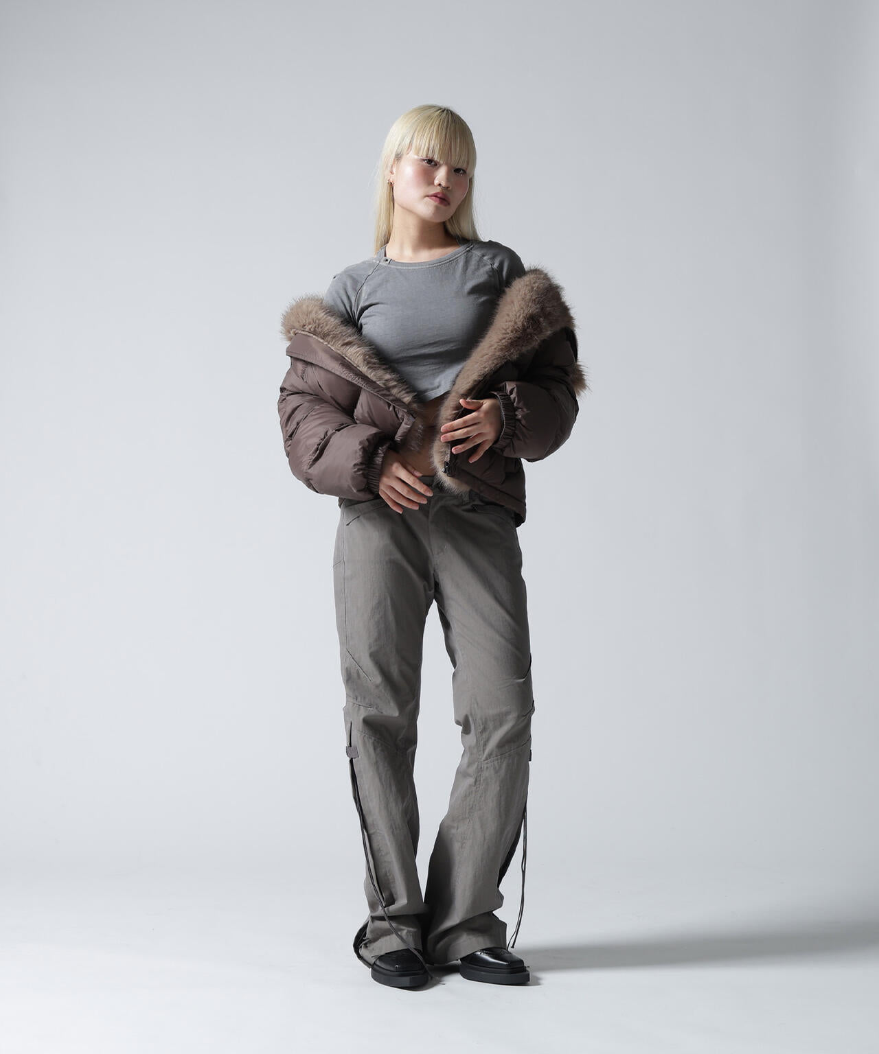 FR(13)NDS/フレンズ/NYLON FUR HOOD BLOUSON