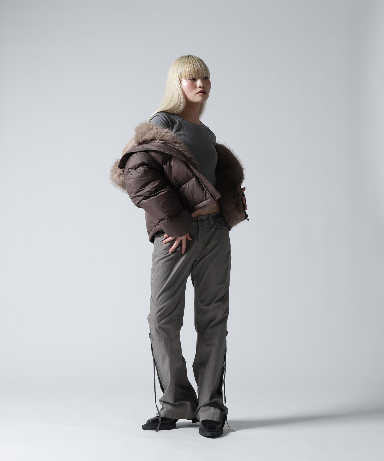 FR(13)NDS/フレンズ/NYLON FUR HOOD BLOUSON