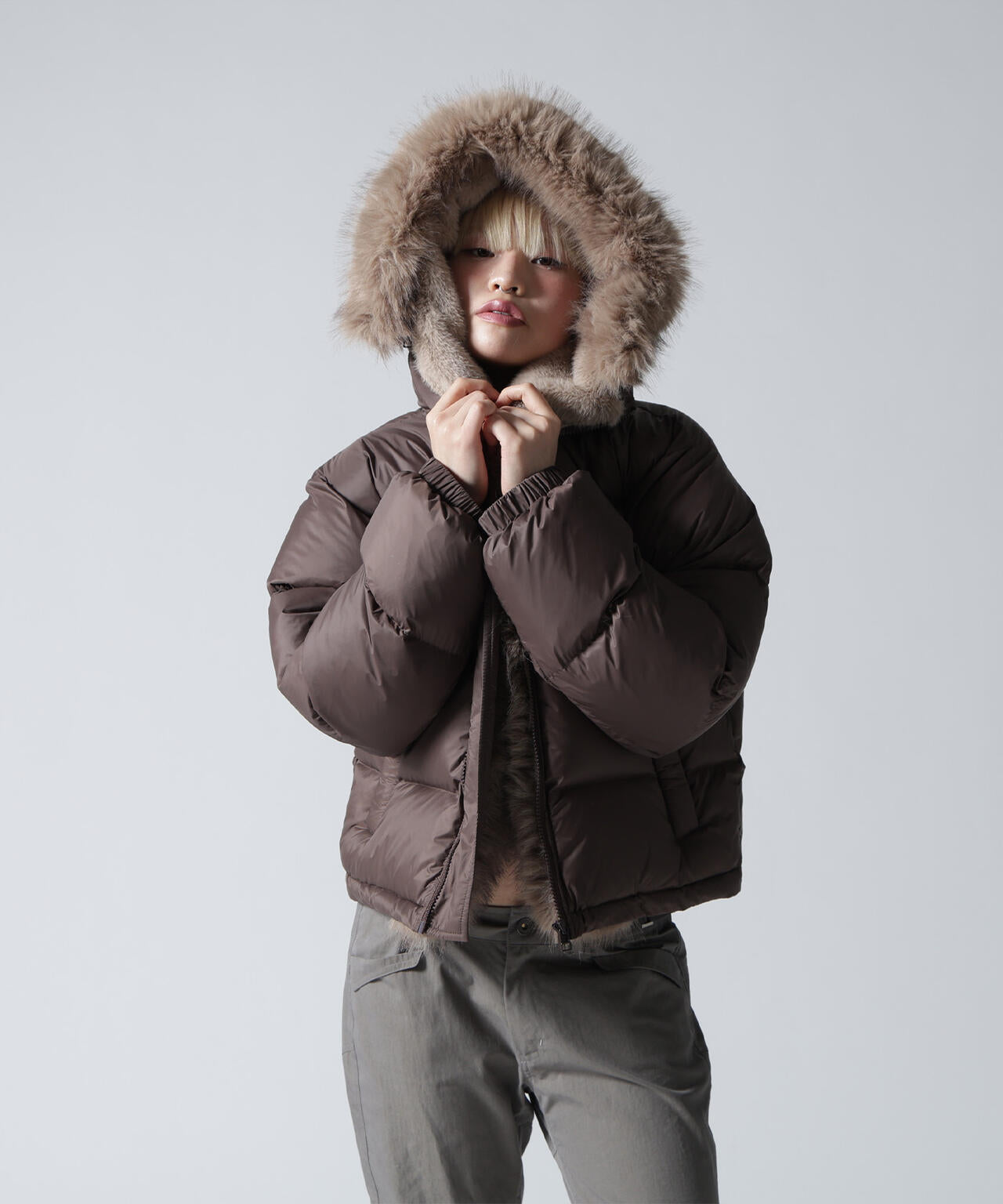 FR(13)NDS/フレンズ/NYLON FUR HOOD BLOUSON