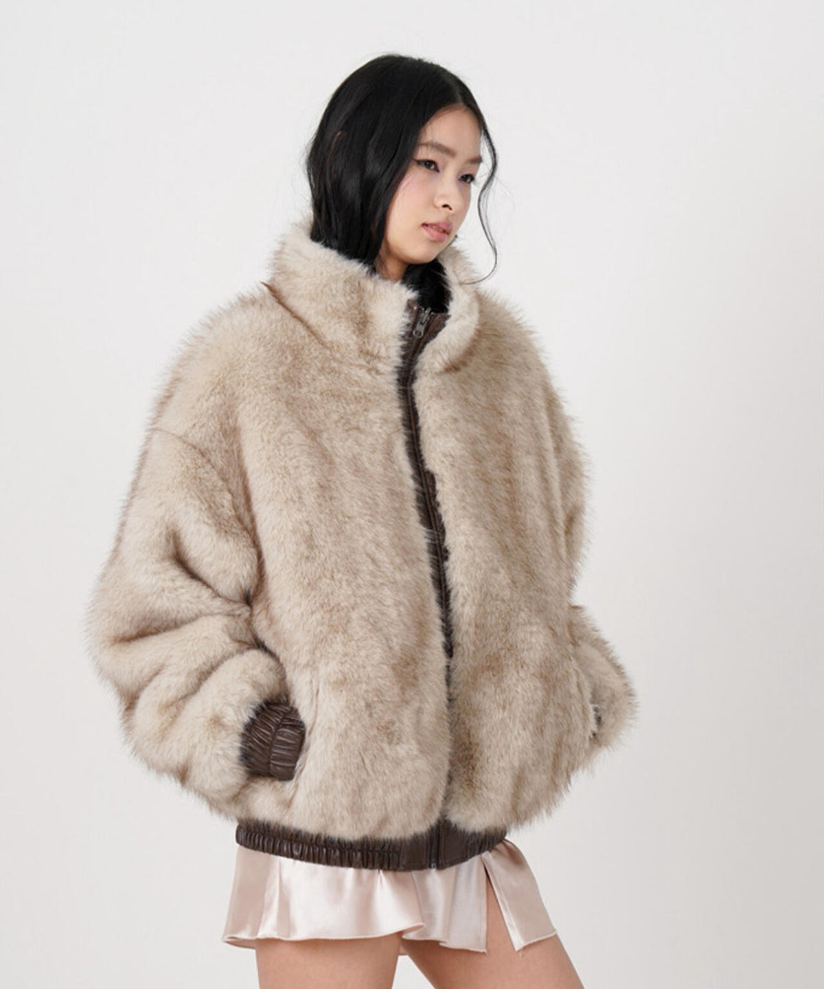 MITSUKI/ミツキ/FAUX LEATHER REVERSIBLE BLOUSON