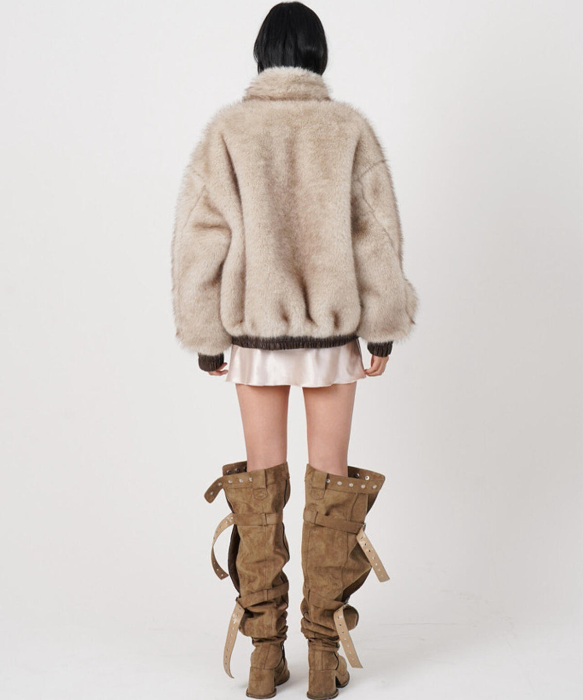 MITSUKI/ミツキ/FAUX LEATHER REVERSIBLE BLOUSON