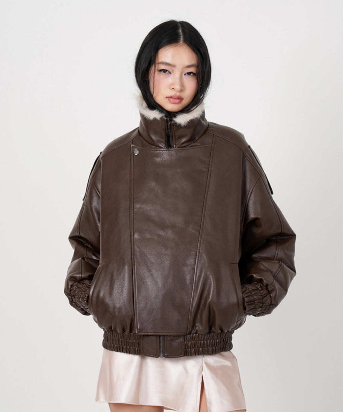 MITSUKI/ミツキ/FAUX LEATHER REVERSIBLE BLOUSON