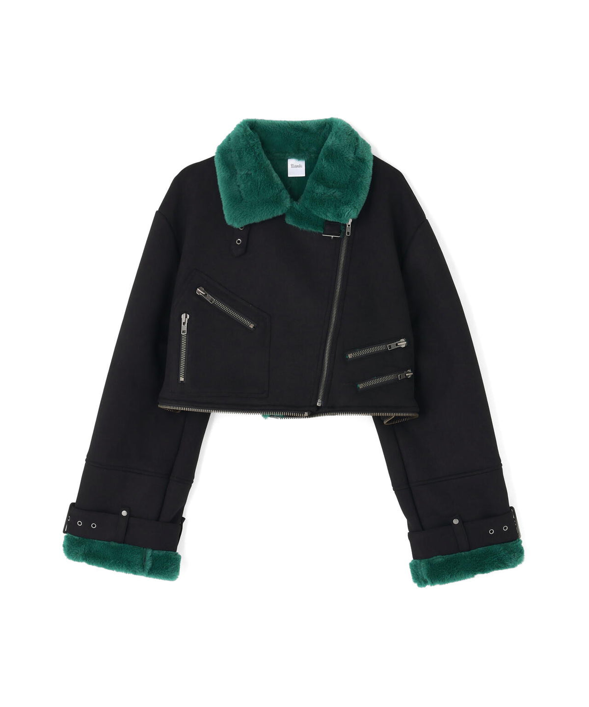 MITSUKI/ミツキ/2WAY FAUX SHEARLING JACKET