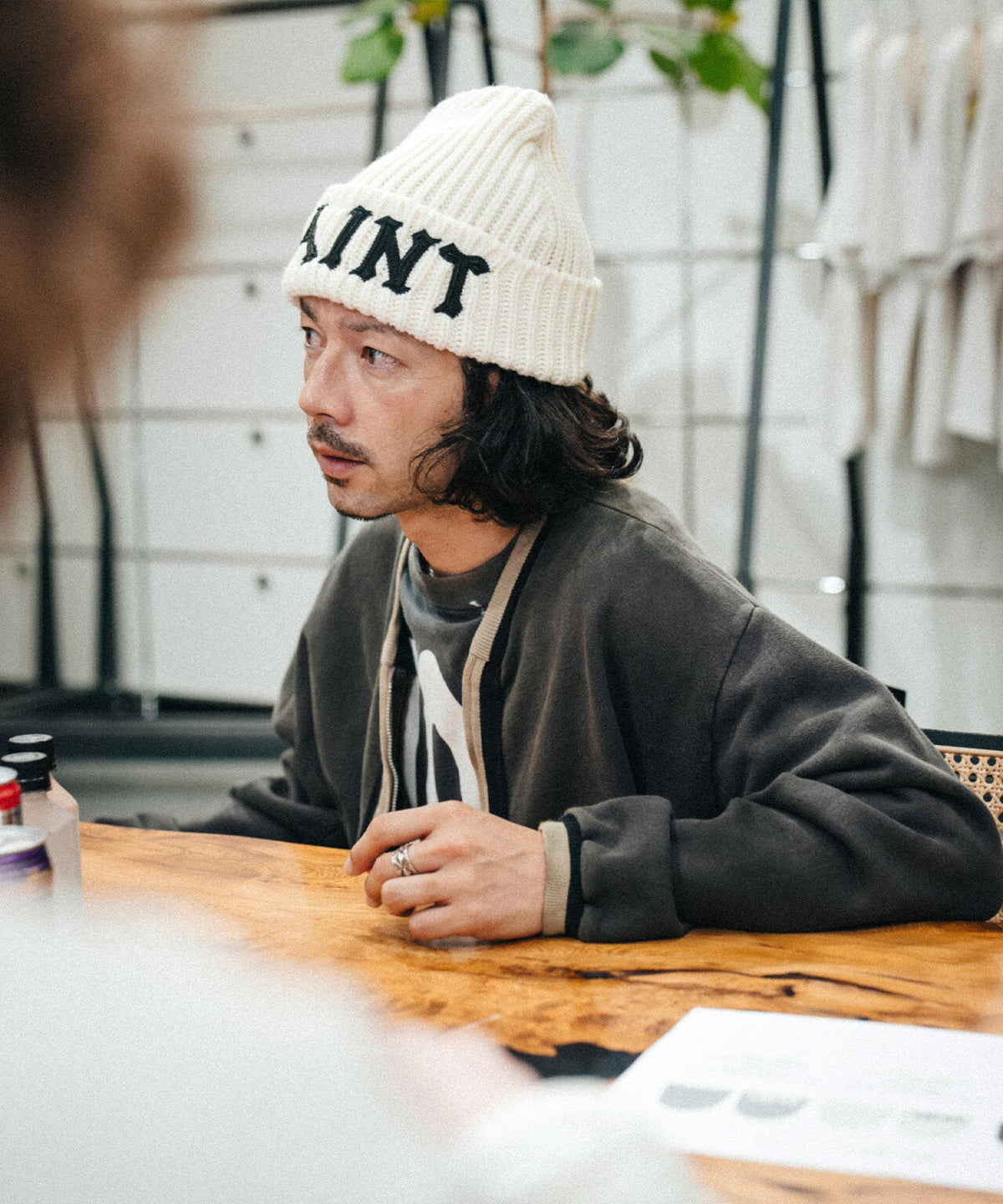 SAINT MICHAEL/セントマイケル/KNIT CAP/SAINT/WHITE