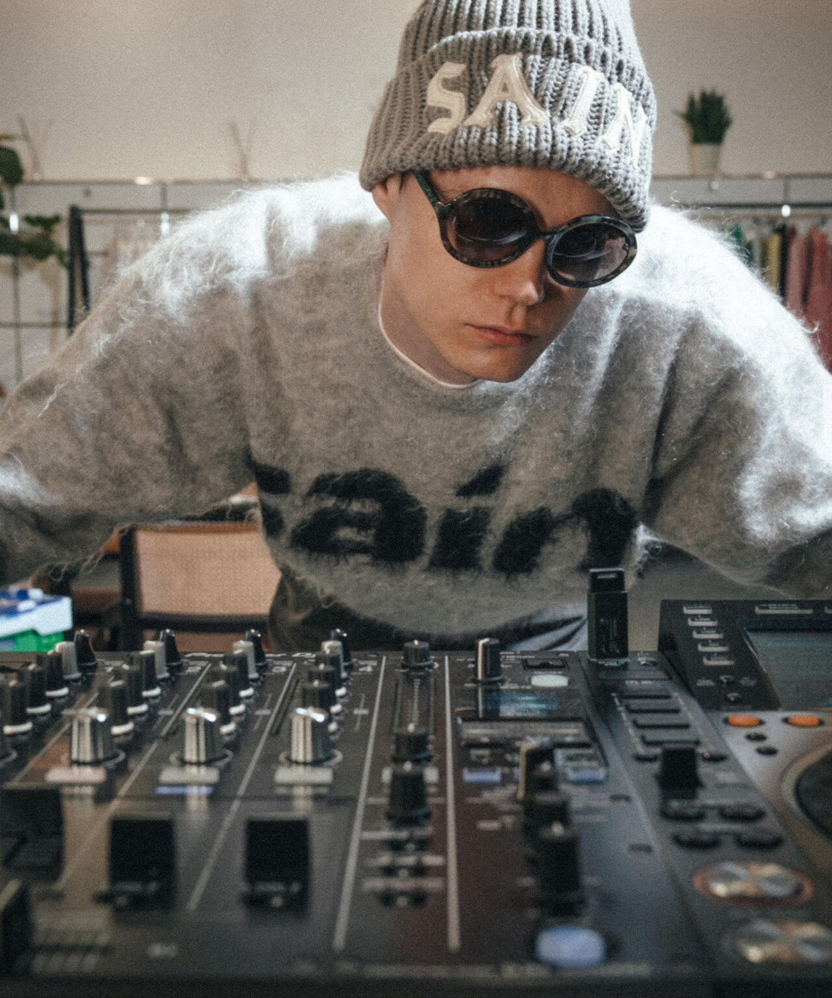 SAINT MICHAEL/セントマイケル/KNIT CAP/SAINT/GRAY
