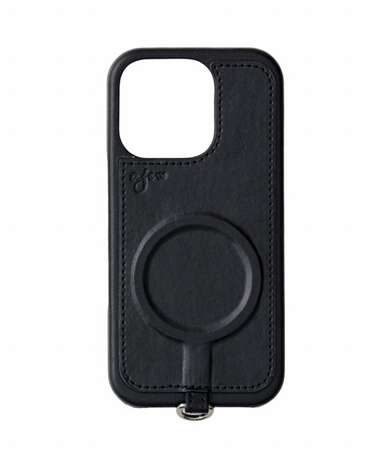 ［ajew×Bijou de M］PU HEART pocket case(MagSafe対応)