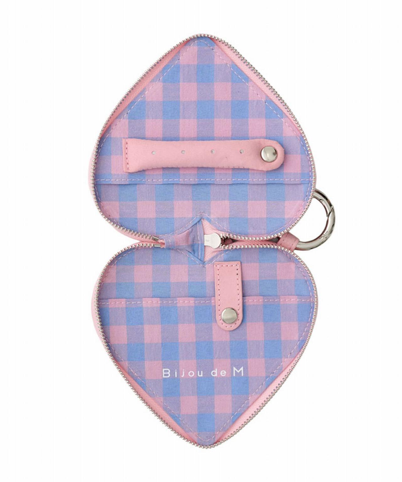 ［ajew×Bijou de M］PU HEART pocket case(MagSafe対応)