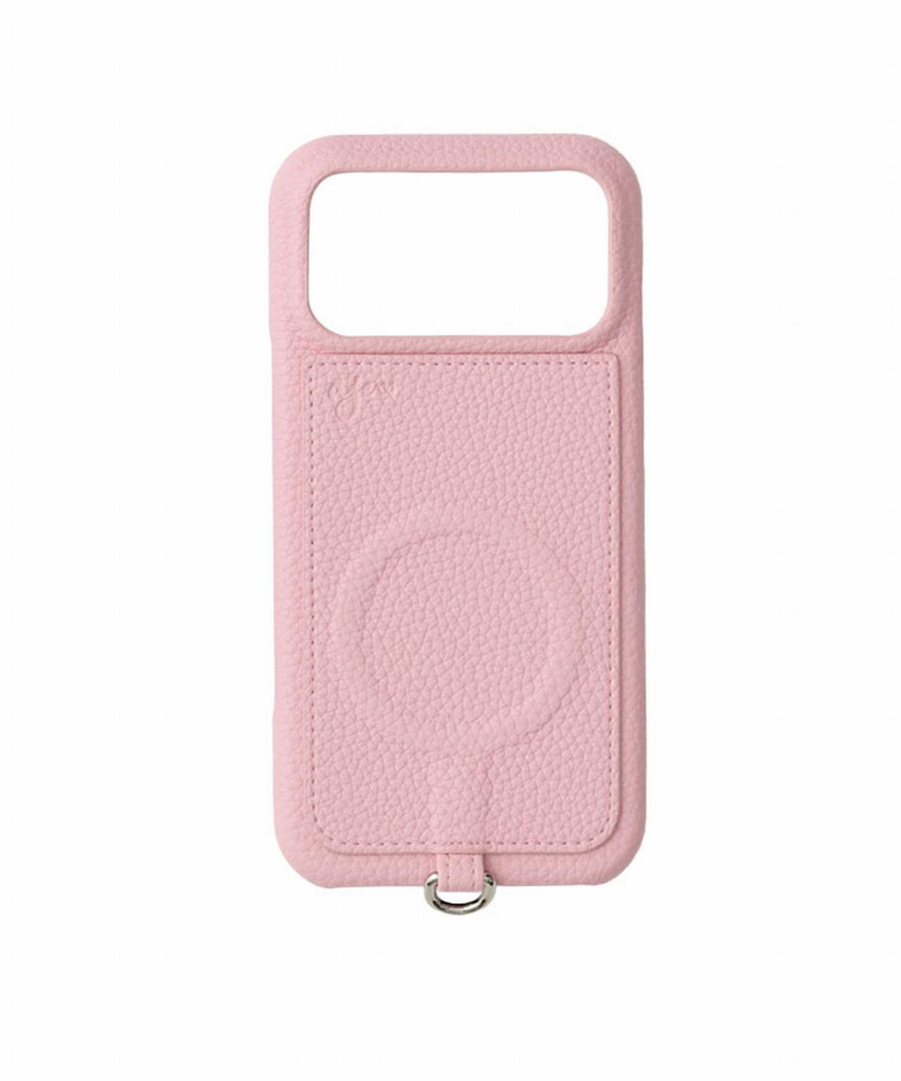 ［ajew×Bijou de M］PU HEART pocket case(MagSafe対応)