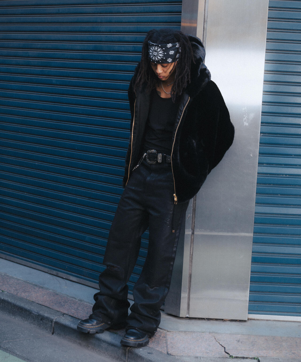 FR(13)NDS /フレンズ/BLACK COATINGFLARE PANTS