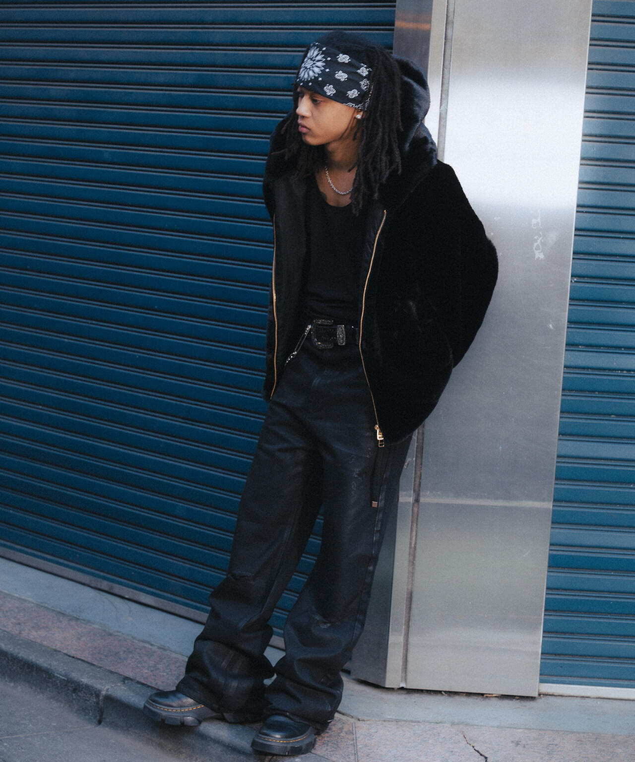 FR(13)NDS /フレンズ/BLACK COATINGFLARE PANTS