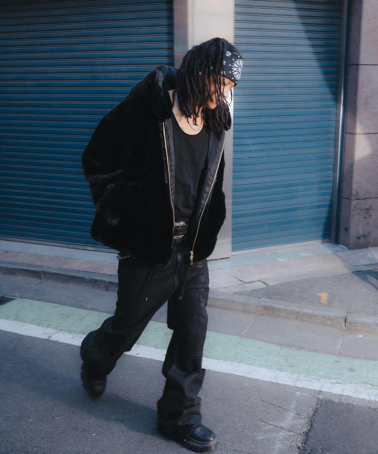 FR(13)NDS /フレンズ/BLACK COATINGFLARE PANTS