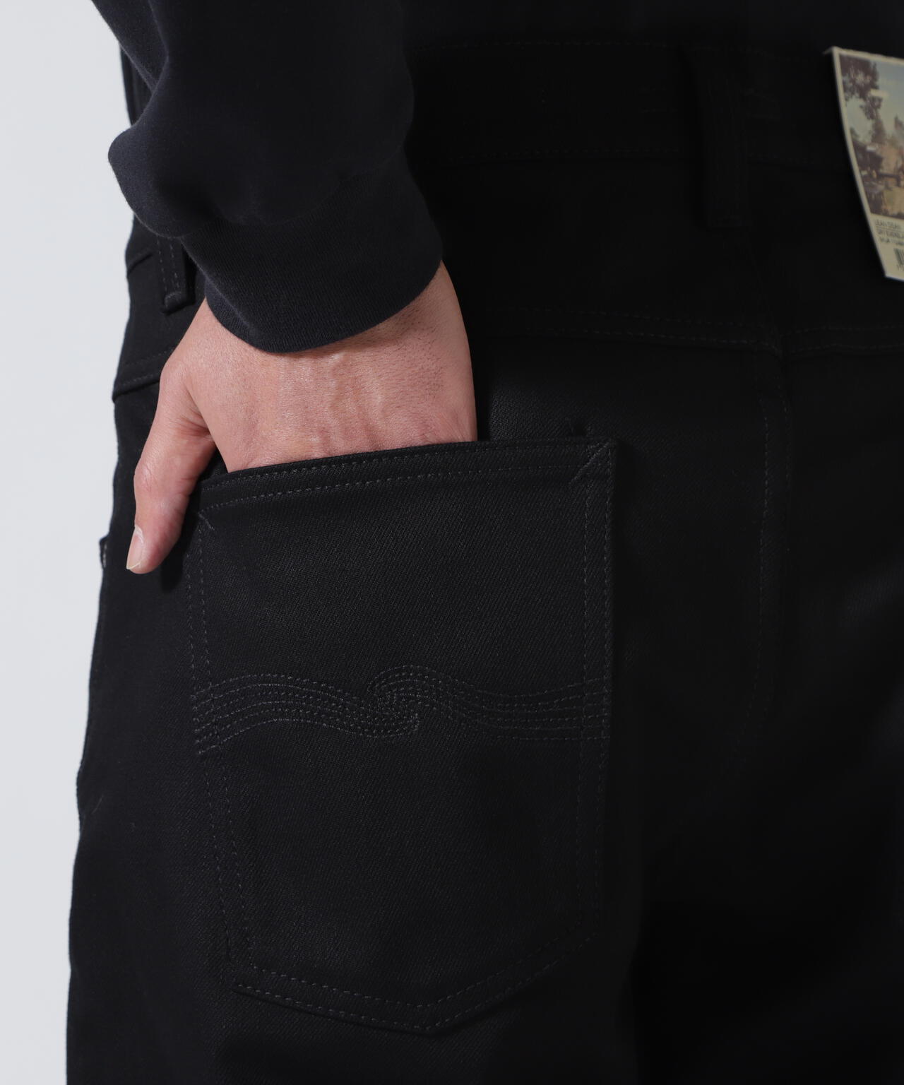 NUDIE JEANS/ヌーディージーンズ/LEAN DEAN /DRY EVER BLACK | ROYAL