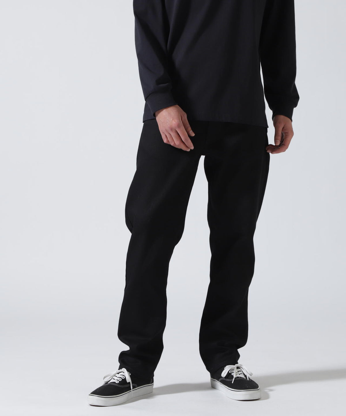 NUDIE JEANS/ヌーディージーンズ/LEAN DEAN /DRY EVER BLACK | ROYAL 