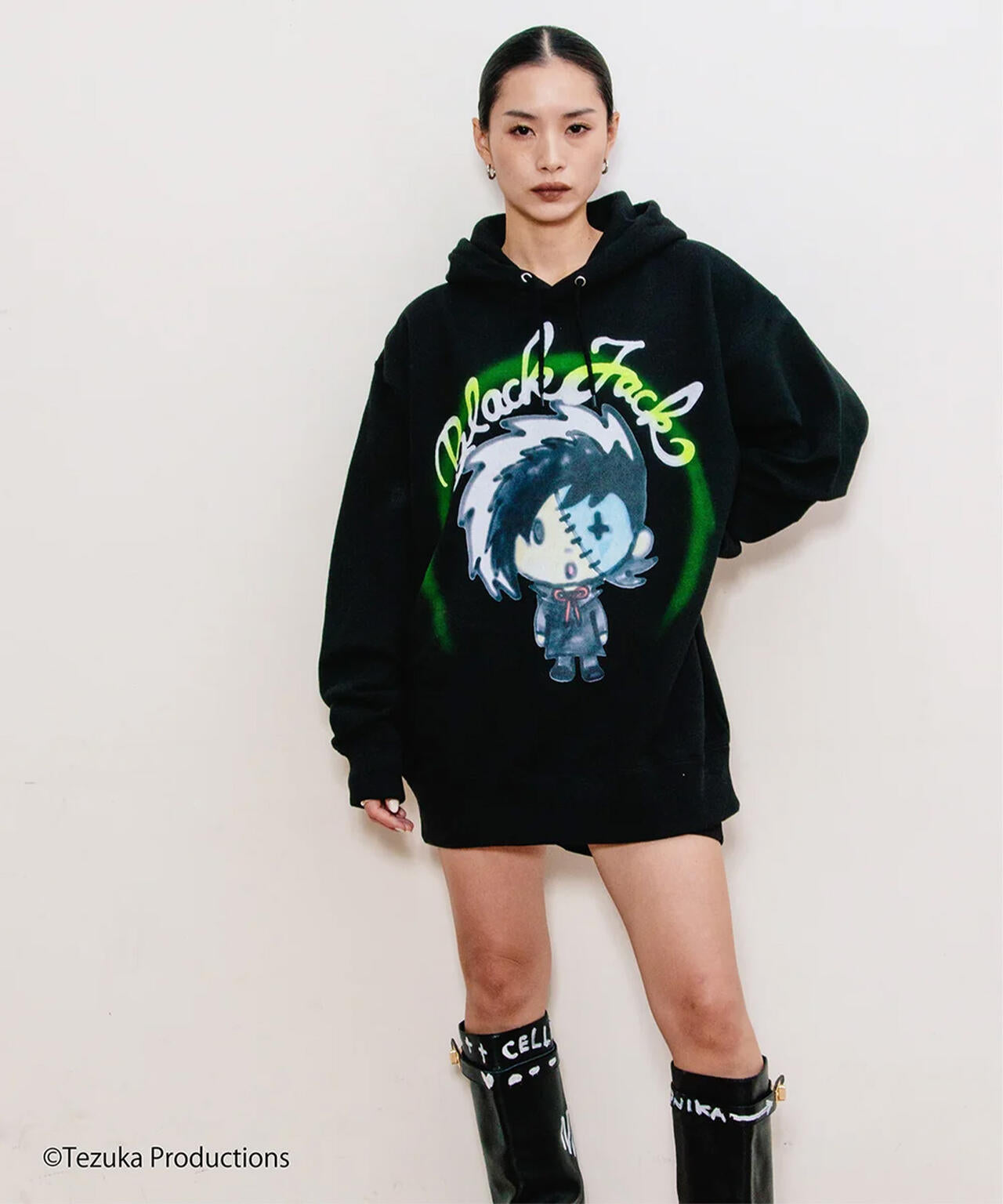 guernika/ゲルニカ/THUMB DOLL SPRAY HOODIE ブラックジャック | ROYAL
