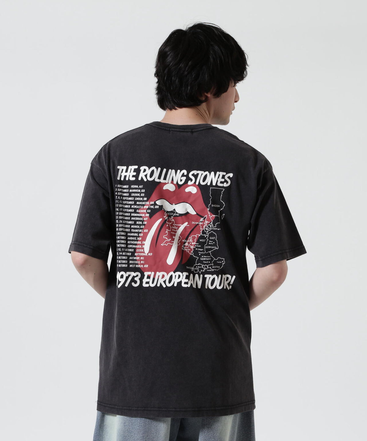 U/MUSIC(ユーミュージック)/THE ROLLING STONES SS TEE/BLACK | ROYAL 